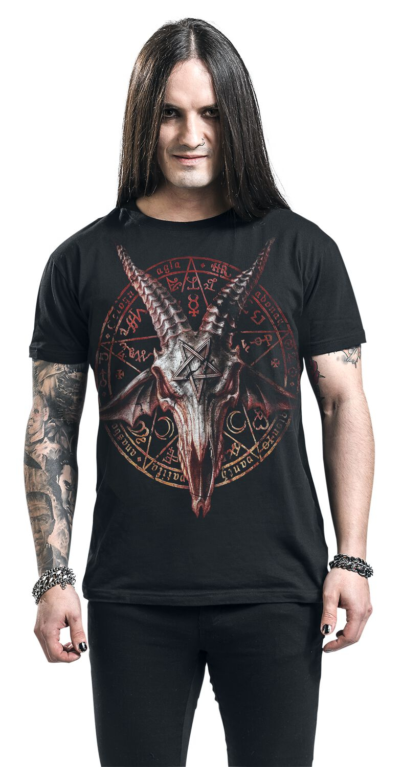 Gothic Streetwear Brand - Футболка Devil Goat Dark Gothic Brand,