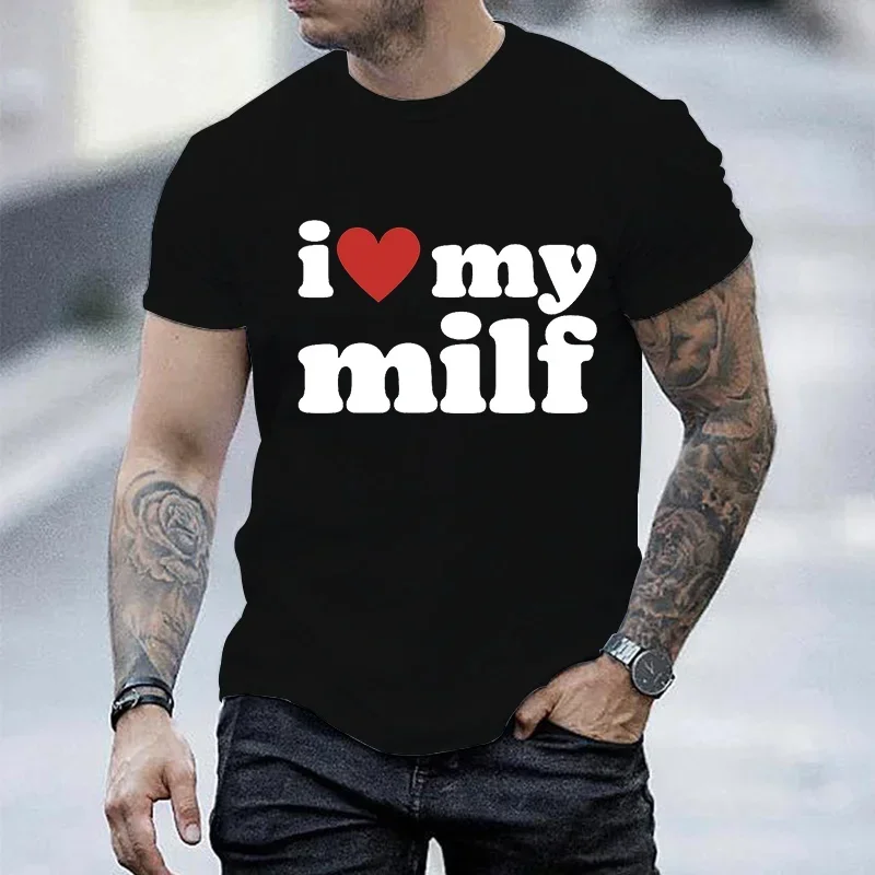 I Love My Milf Print Мужские б – обзор и цена Streetwear Brand Aesthetic