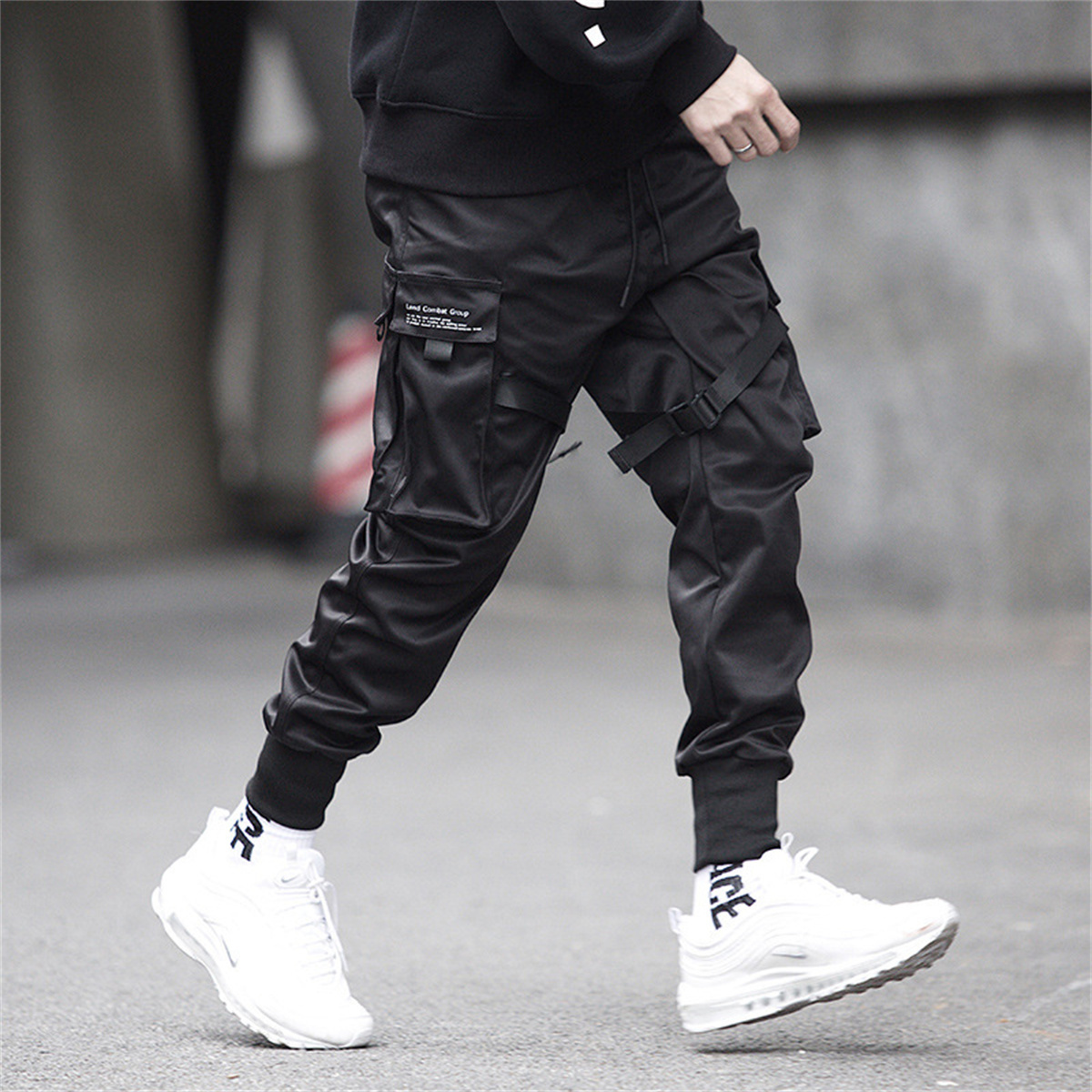 Черные брюки-карго в стиле хип – обзор и цена Streetwear Brand Fashion