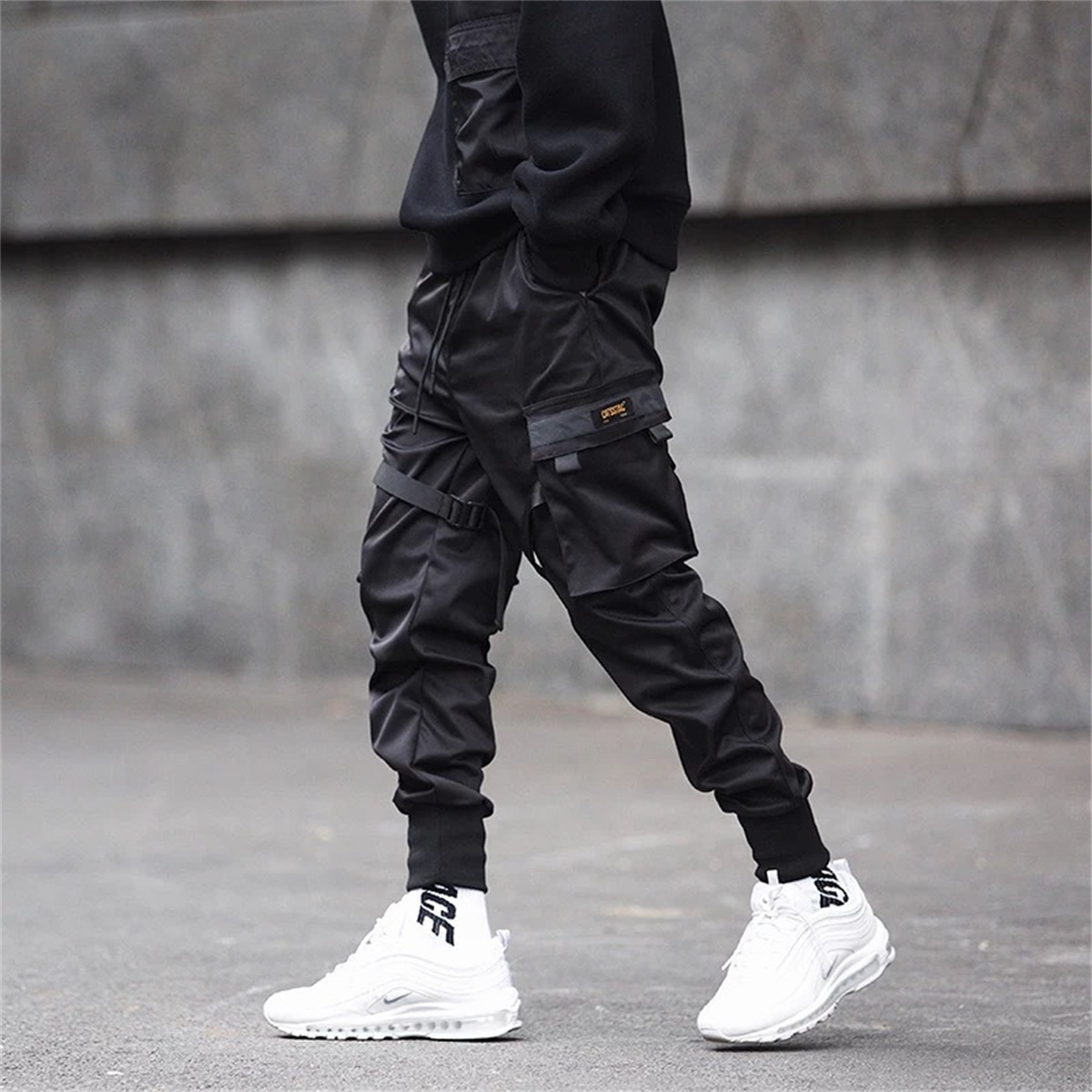Черные брюки-карго в стиле хип – обзор и цена Streetwear Brand Fashion